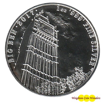 (image for) 2017 1oz Silver Coin - Landmarks of Britain - BIG BEN